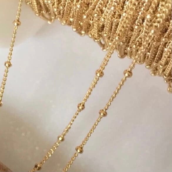 Gold Filled Satellite Ball Chain - Permanent Jewelry