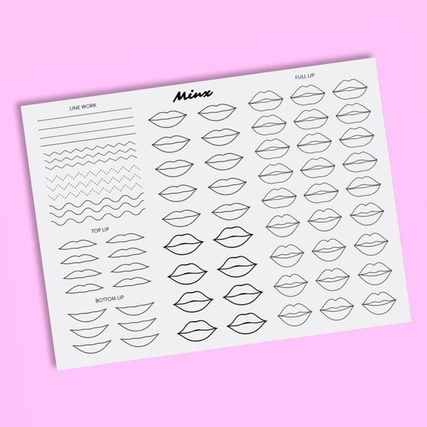50% OFF! XXL LIP BLUSH Training Mat Practice Skin