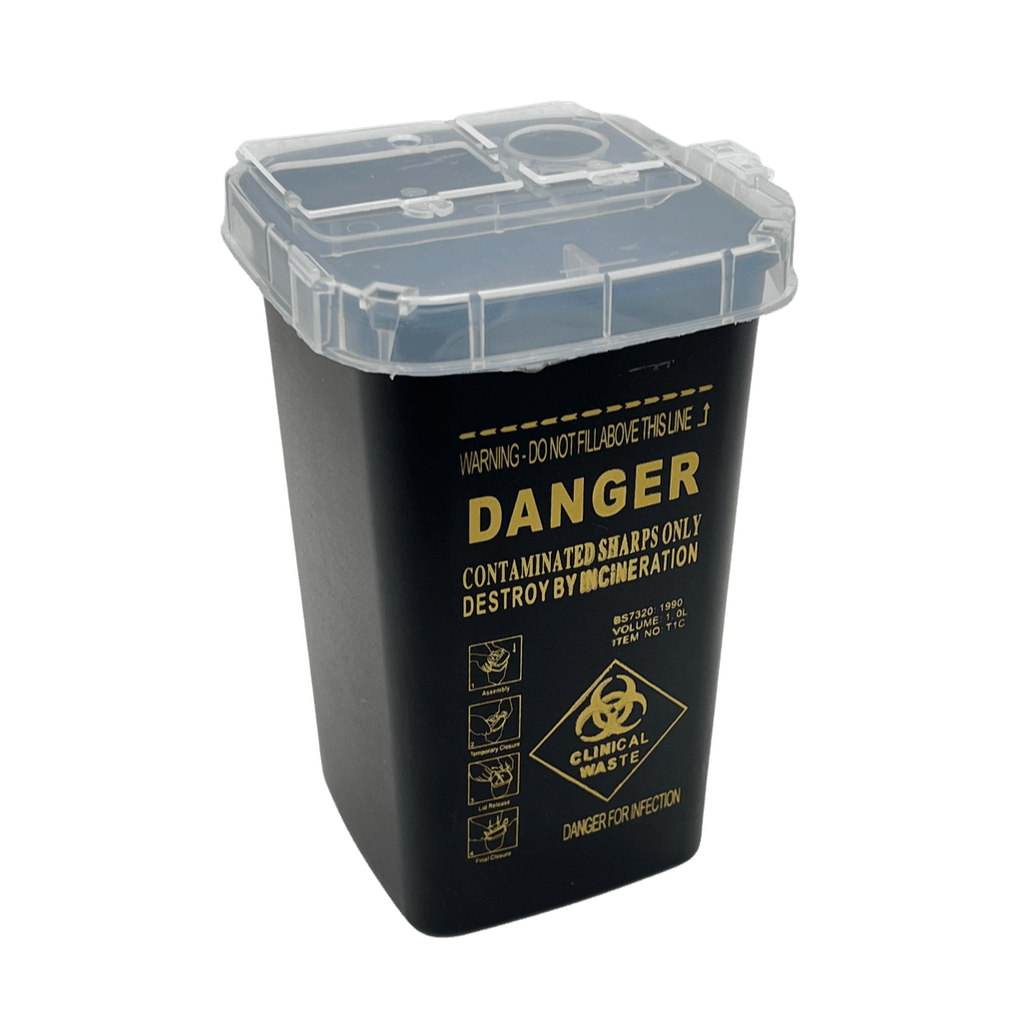 40% OFF! Sharps/Waste Container - Black