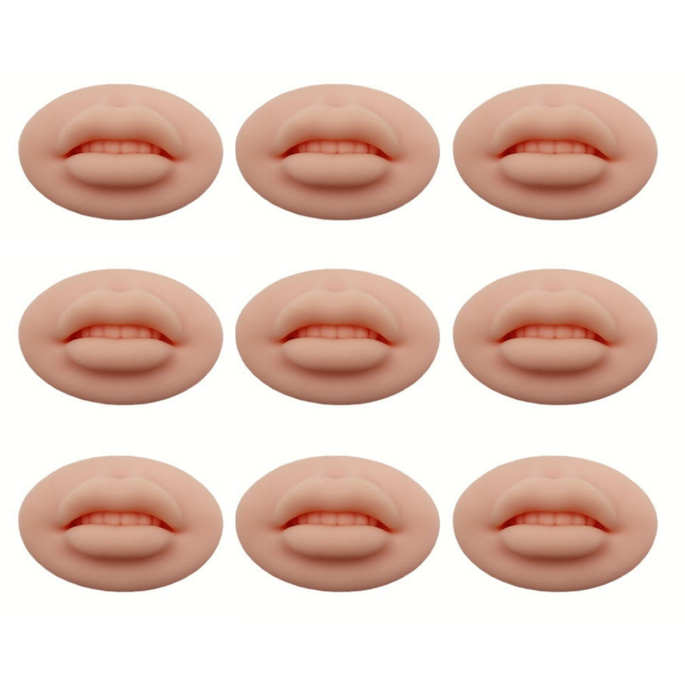 ULTRA REALISTIC Lip Blush Practice Skins - LIGHT Color 9 Pack