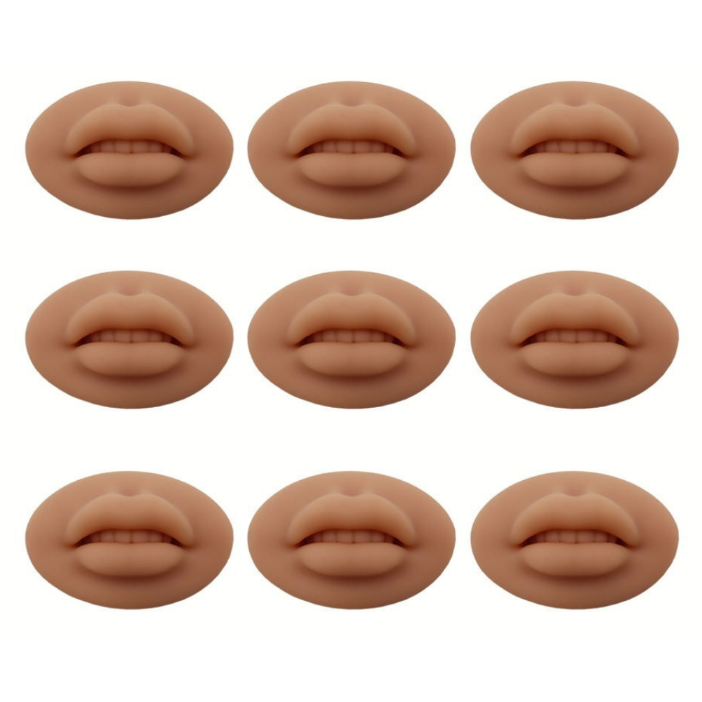 ULTRA REALISTIC Lip Blush Practice Skins - MEDIUM Color 9 Pack