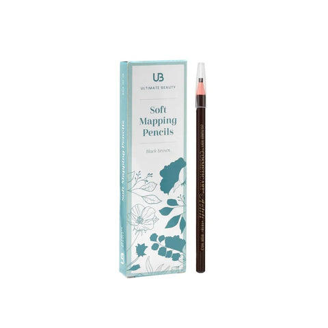 UB Soft Brow Mapping Pencils - BLACK Box of 10